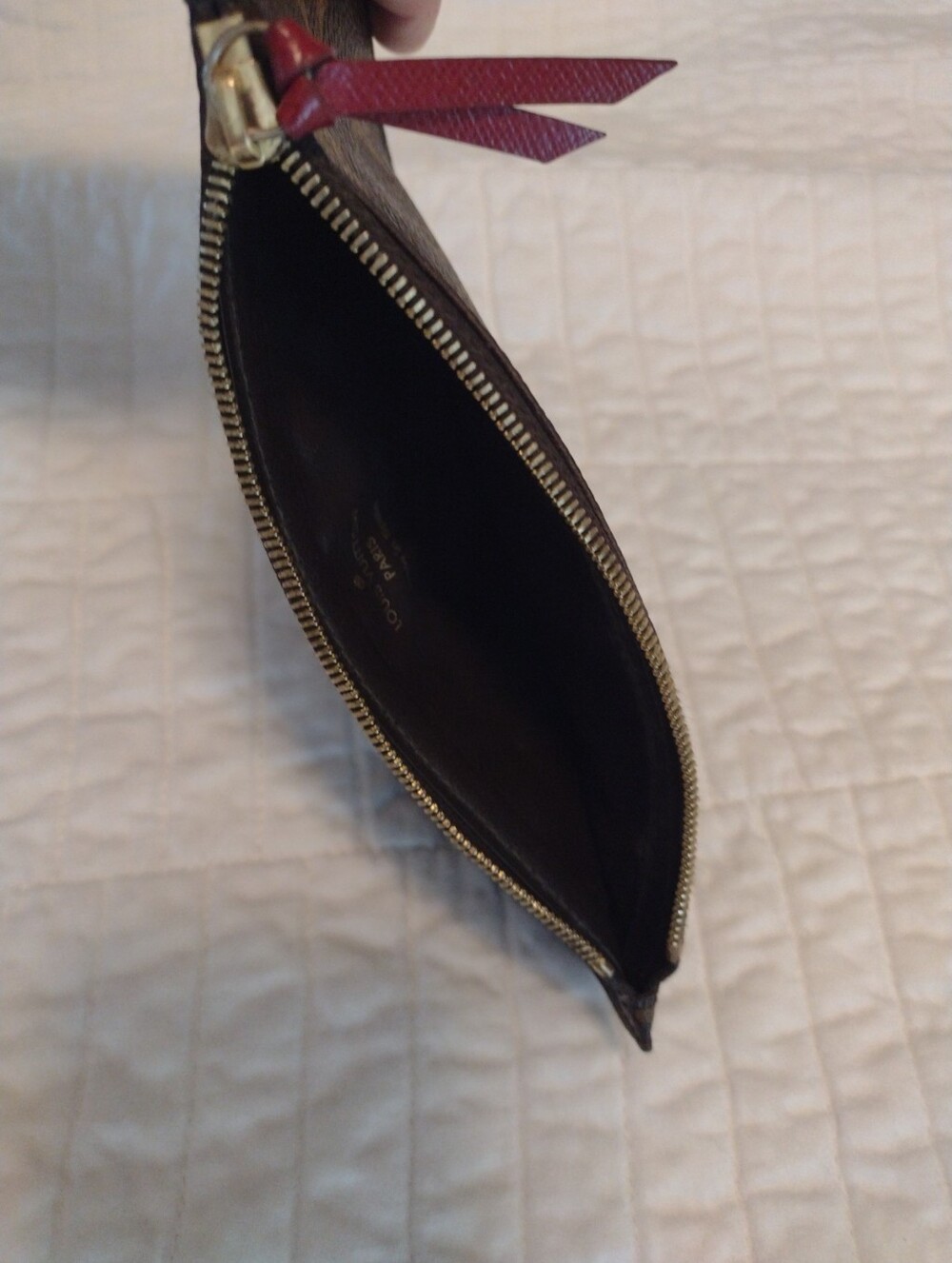 LOUIS VUITTON Felicie Pochette LV Monogram Wallet Insert Zip Coin Made In Spain - Picture 7 of 8